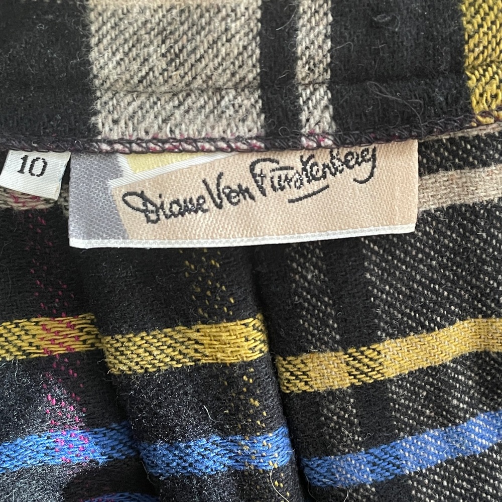 Diane Von Furstenberg Vintage plaid skirt - Picture 10 of 10